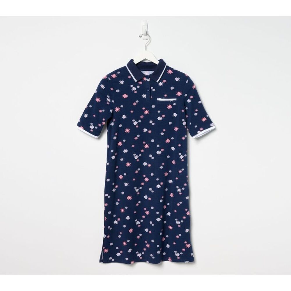 Liberare Women's Dress Sz XS Cottonwear+ Collared Lounge Blue A676567